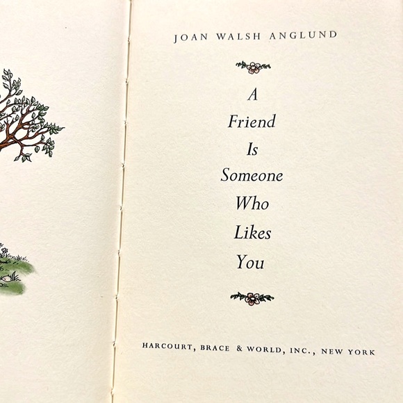 A Friend Is Someone Who Likes You by Joan Joan Walsh Anglund HC/DJ 1958 1st Ed. - Picture 9 of 16